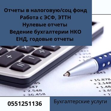 акча жардам фонду: Бухгалтердик кызматтар | Салыктык отчеттуулукту даярдоо, Салыктык отчеттуулукту берүү, Консультация