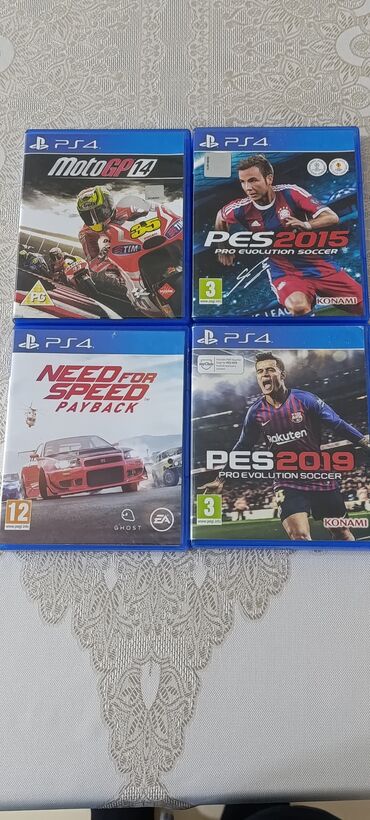 disklərin satışı: Need for speed payback 20 manat cıziqsiz pes 2015 15 manat pes 2019 15