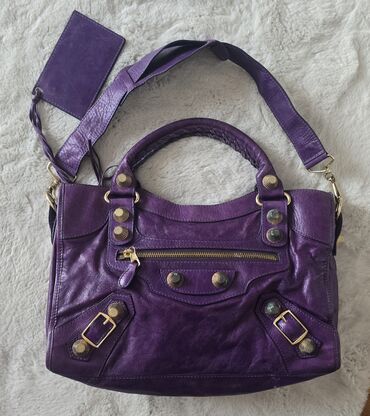 zlatne alkice: Shoulder bag, Material: Leather