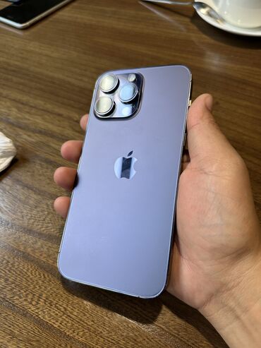 iphone xr бишкек бу: IPhone 14 Pro Max, Колдонулган, 256 ГБ, Deep Purple, Куту, 82 %