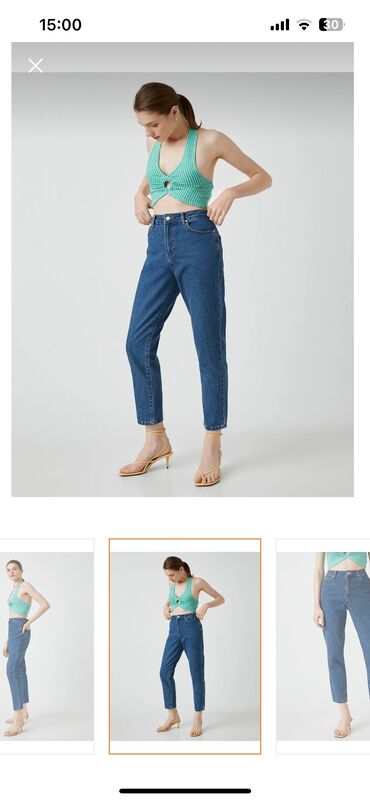 джинсы шорты: Мом