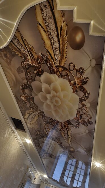 Натяжной потолок: Натяжной потолок Матовое, Глянцевое, 3D потолки Бесплатный замер, Бесплатная консультация, Гарантия — 4