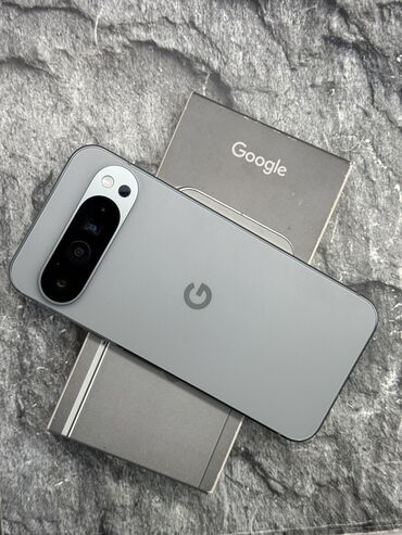 мегаком номер текшеруу: Google Pixel 9 Pro XL, Колдонулган, 256 ГБ, түсү - Боз, 1 SIM, eSIM