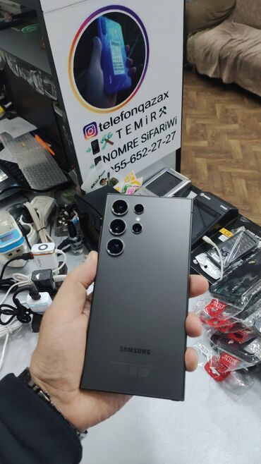 Samsung: Samsung Galaxy S24 Ultra, 256 GB, rəng - Qara