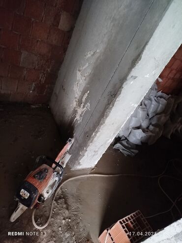 Beton işləri: Səssiz tozsuz səliqəli kəsim. Beton katlavan monolit kubik — 29
