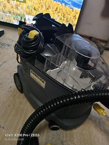 Тиричилик техникасы: Жуучу чаң соргуч Колдонулган Karcher Тазалоо түрү: Нымдуу Толук төлөм — 2