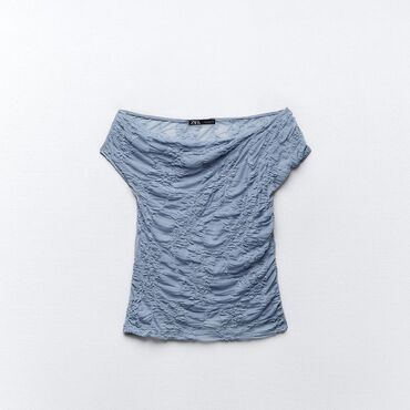 купить кепку в баку: Мужская футболка, Zara, M (EU 38), цвет - Голубой