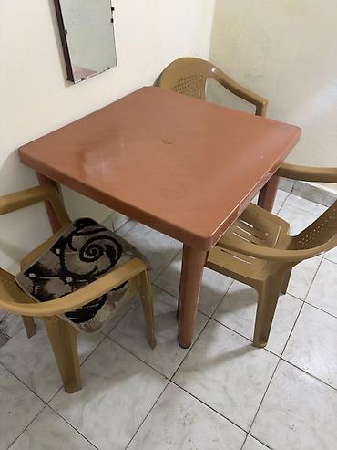 heyet mebeli: Plasmas Stol və stullar satılır.14 qabağ stol 56 ədəd oturacaq var.Tək — 1