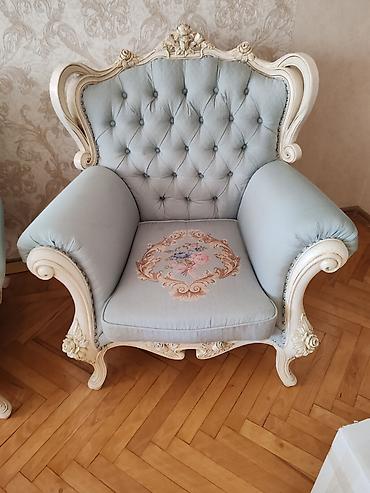 Divan və masa dəstləri: Qonaq otagi desti Turkiye istehsali 2 divan, 2 kreslo, jurnalni — 2