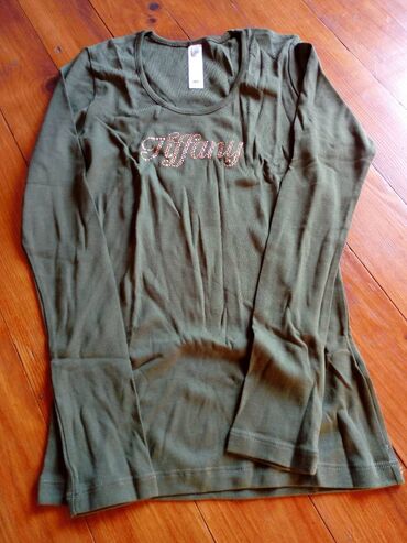 dzemper haljine h: M (EU 38), Cotton, Single-colored, color - Khaki