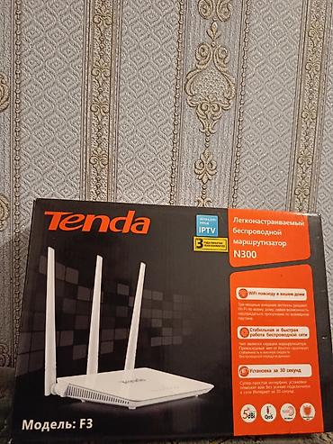 komputer ekranı: Tenda F3 Wi‑Fi marşrutizatoru - Model: F3 (N300) - Sürət: 2.4 GHz — 1