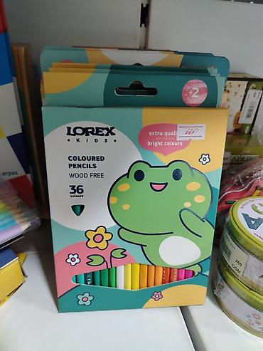 Набор цветных карандашей LOREX Kids, 36 цветов. Особенности: - Яркие