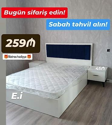 Ev və bağ: Yeni, İkinəfərlik çarpayı, Bazasız, Matras ilə, Siyirməsiz — 2