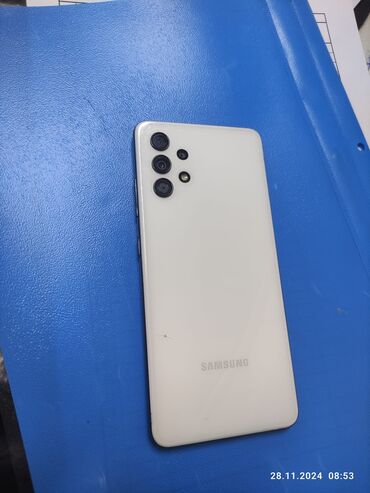 Samsung: Samsung Galaxy A32, 64 GB, rəng - Ağ, Sensor, Barmaq izi, Simsiz şarj