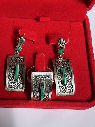 Серебряные наборы украшений: Набор украшений, Проба 925, Женские, Б/у — 5