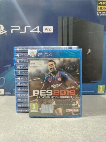 xbox disk: Playstation 4 üçün pes 2019 oyun diski. Tam yeni, original