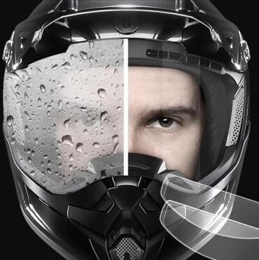 очки вертуальной: Плёнки против дождя и тумана для шлема. Поможет Вам водить