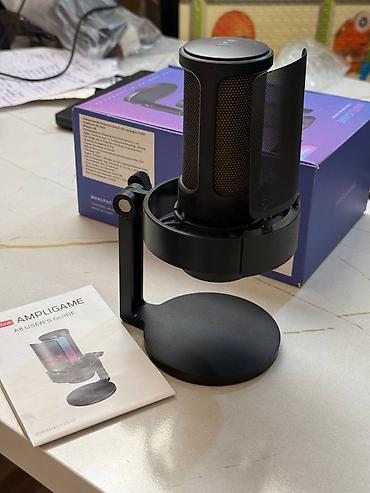микрофон fifine: USB-микрофон Fifine AmpliGame A8 (цвет: Black) - Серия RGB MIC — 4