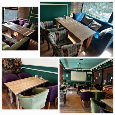 Yataq otağı dəstləri: Restoran mebelleri hamisi birge 3200azn. Deste daxildir 7 divan, 28