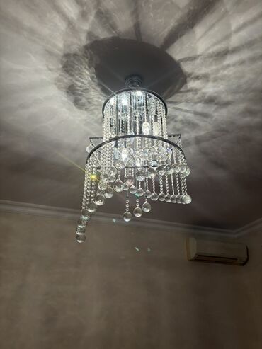 Çılçıraq, 3 lampa, Xrustal