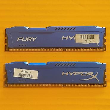 Оперативная память (RAM) для ПК: Оперативная память (RAM) для ПК, Б/у, Kingston Fury, 8 ГБ, DDR3, 1866 МГц — 1