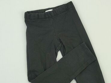 legginsy materiałowe: Leggings for kids, H&M, 7 years, 116/122, condition - Good