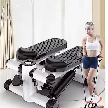 tramp: Mini stepper sa elastičnim trakama je praktična fitness sprava — 3