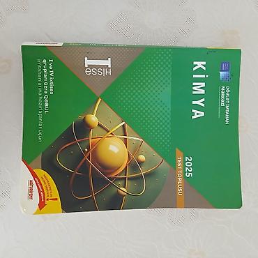 kitab derslik: Məhsul: Kimya – Test Toplusu 2025 (Hissə I) Təsvir: - Nəşriyyat — 1
