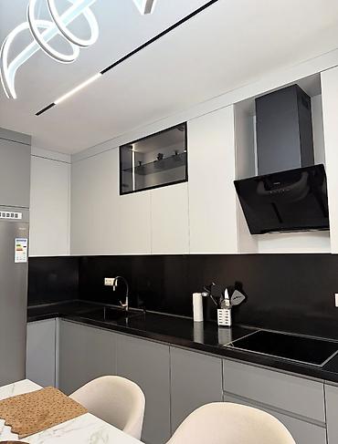 silver kitchen: Кухонный гарнитур, Новый, цвет - Серый — 2