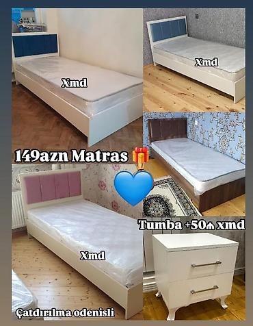 tek kiravatlar: Təknəfərlik çarpayı, Tumba, Yeni — 1