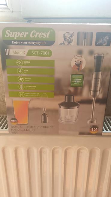 əl blender: Super Crest SCT-7001 – 4‑ü‑1 əl blenderi Xüsusiyyətlər: - Güc: 3000W — 1