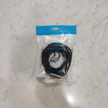 Кабель NiceHCK Black Cat 0.78mm 2Pin, 3.5mm мини джек Из качественных