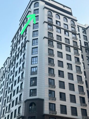 снять жилье в кыргызстане: 3 комнаты, 103 м², Элитка, 13 этаж, ПСО (под самоотделку)
