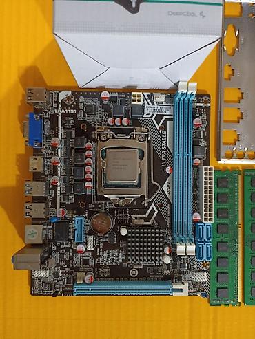 micro atx: Комплект для сборки ПК, Состав комплекта: Процессор, Материнская плата, Оперативная память, Новый, Самовывоз, Платная доставка — 9