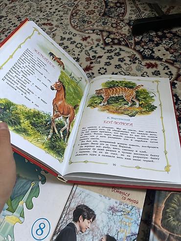 Книги и журналы: Кыргызский 170 сом, Гоблин-280 сом, Школьный справочник 350 сом — 4