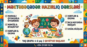 ibtidai: Məktəbəqədər və ibtidai sinif hazırlığı, Azərbaycan dili, Fərdi, Onlayn, Qrup — 1