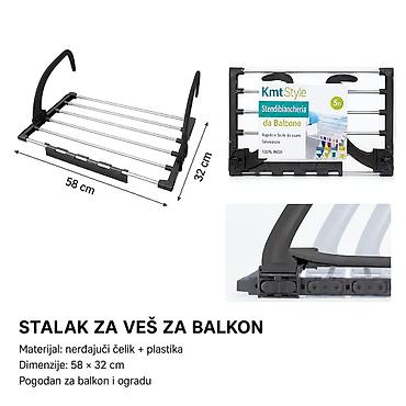 KMT Plastificirani od nerđajućeg čelika stalak 5404623 Opis: - Stalak