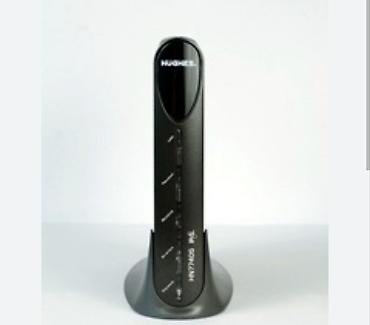 internet data: HughesNet modem/router - Şaquli dizaynlı, qara korpus və dayaqlı — 1