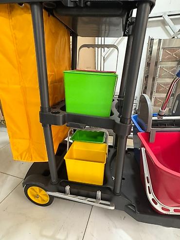 matorlu araba: Peşəkar təmizlik arabası – çoxfunksiyalı komplekt - Möhkəm plastik — 4