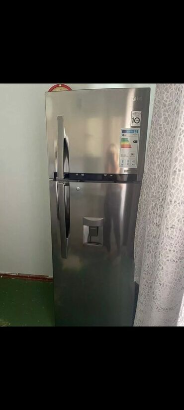 soyuducu aliram: Б/у 2 двери LG Холодильник Продажа, цвет - Серый, С диспенсером