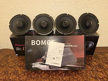 kalonka temiri: Pioneer TS-D65F avtomobil akustikası + BOMO model AMP-228 gücləndirici — 1