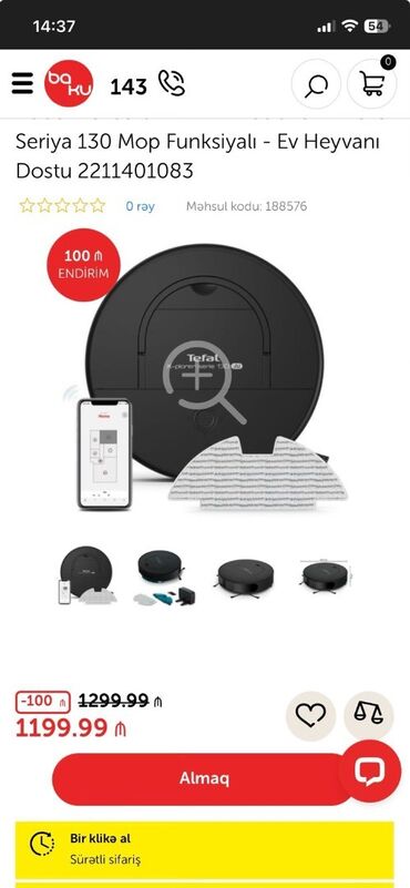 Tozsoran Tefal, Nəm təmizləmə, Quru təmizləmə, Kredit yoxdur, Pulsuz çatdırılma