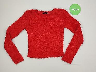 czerwony sweter: Bershka, Sweter damski, rozmiar XS — 2