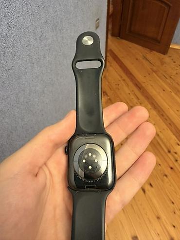 saat iphone: Apple Watch 8 (45mm) - Pil 96% -Səliqəli istifadə olunub Usta da — 5