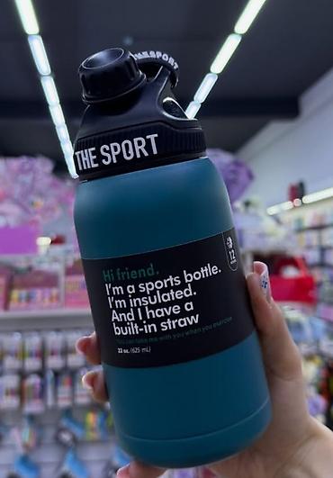 İzolyasiyalı idman su qabı – THE SPORT - Tutum: 22 oz (625 ml) -