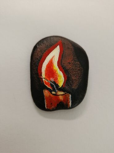 Şəkillər, tablolar: Роспись на натуральном камне, выполненная вручную акриловыми красками — 29