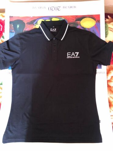 idman geyimleri: Рубашка Ea7, 2XL (EU 44), цвет - Черный