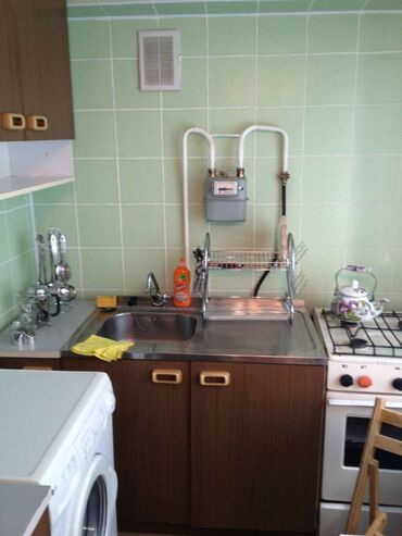 квартира бишкек ахунбаева: 1 комната, 34 м², Индивидуалка, 5 этаж, Косметический ремонт