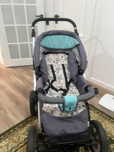 Коляски: Коляска, цвет - Голубой, Б/у — 11