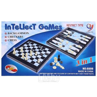 Игрушки: Классический набор 3в1: шахматы, шашки, нарды — всё в одном! Отличный — 7